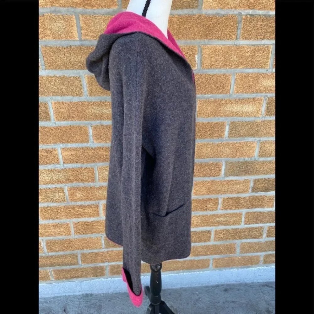 Chiaramente Open Front Hooded Cardigan Large - Picture 5 of 15